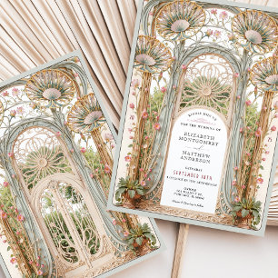 Art Nouveau Wedding Arch Invitation