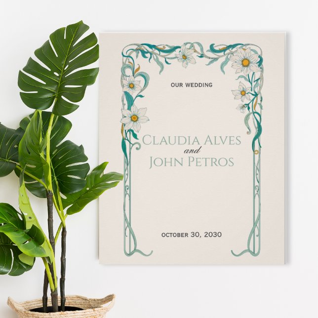 Art Nouveau Wedding Poster (Creator Uploaded)