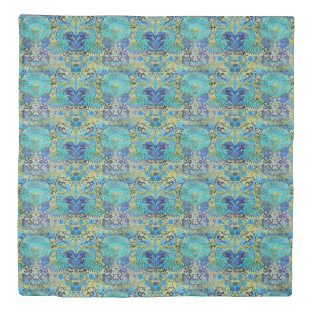 Art Nouveau William Morris 1970s Retro Reversible Duvet Cover (Front)