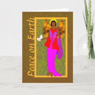 Art Nouveau William Morris Christmas Holiday Card