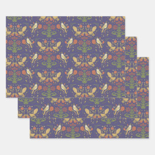 Art Nouveau William Morris Inspired Giftwrap Wrapping Paper Sheets