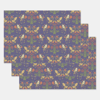 Art Nouveau William Morris Inspired Giftwrap Wrapping Paper Sheets