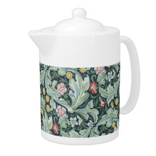 Art nouveau William Morris Leicester Flowers Folia Teapot
