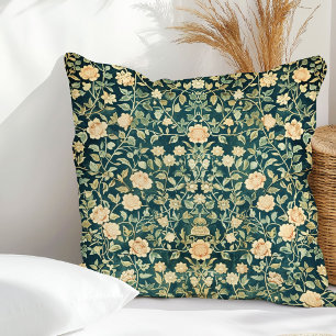 Art nouveau William Morris pastel muted colors Throw Pillow