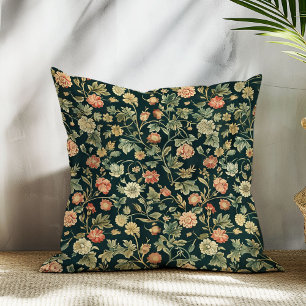 Art nouveau William Morris pastel muted colors Throw Pillow