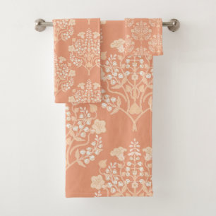 Art Nouveau William-Morris Pattern Bath Towel Set