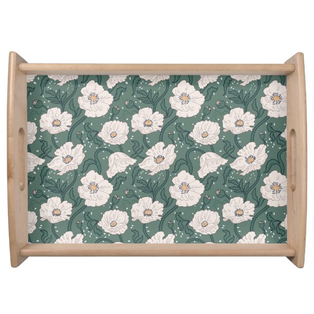 Art Nouveau William-Morris Pattern Serving Tray (Front)