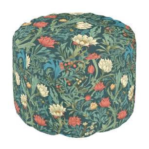 Art Nouveau,William Morris,Peach Fuzz,2024 Pouf