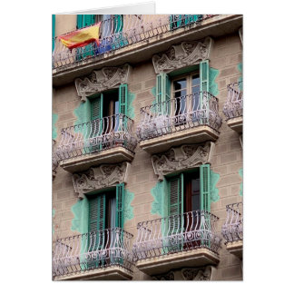 Art Nouveau Windows - Barcelona, Spain Cards