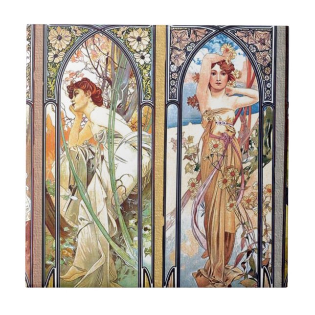Art Nouveau Windows Tile (Front)
