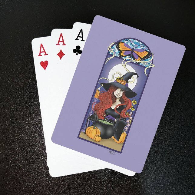 Art Nouveau Witch Poker Cards (Creator Uploaded)