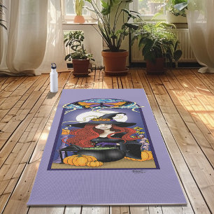 Art Nouveau Witch Purple Yoga Mat