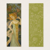 Art Nouveau Woman Bookmark (Front & Back)