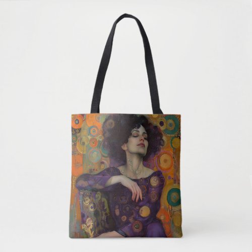 Art Nouveau Woman Gustav Klimt inspired Art  Tote Bag