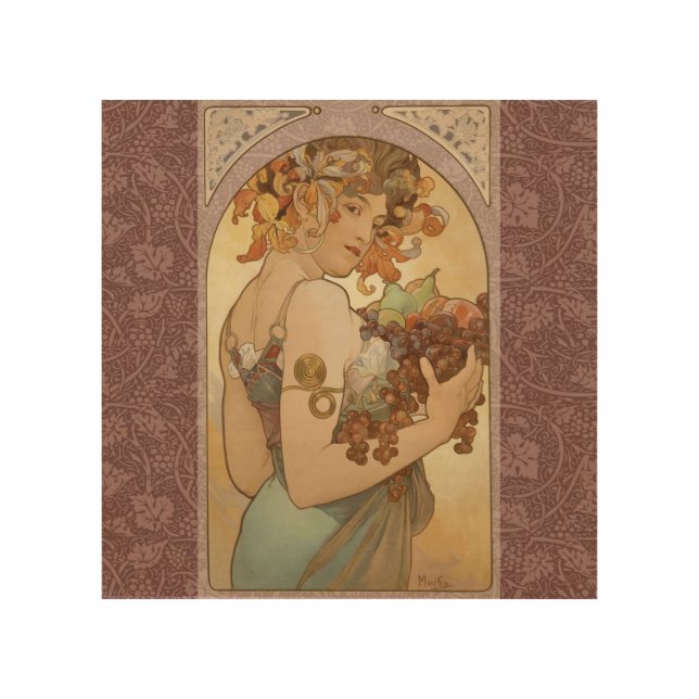 Art Nouveau Woman Mucha Beautiful (Front)