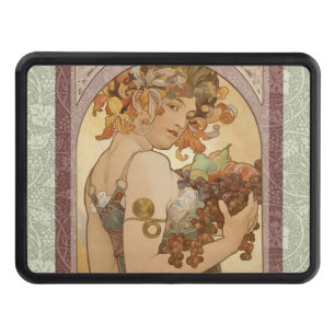 Art Nouveau Woman Mucha Beautiful Hitch Cover