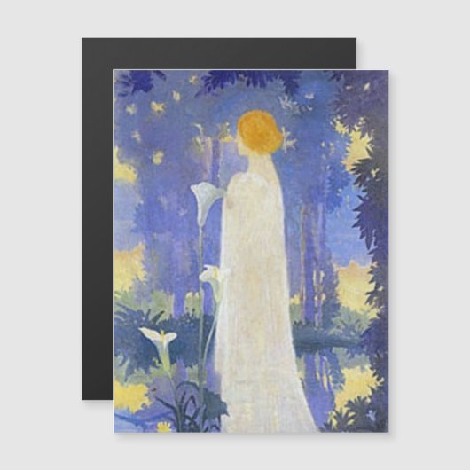 Art Nouveau Woman with Calla Lilies  (Front/Back)