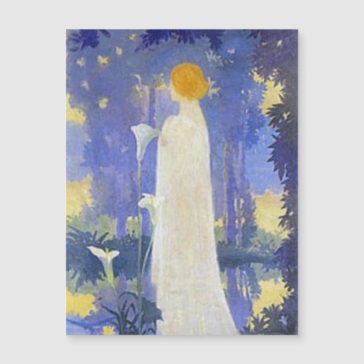 Art Nouveau Woman with Calla Lilies  (Front)