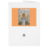 Art nouveau woman with daffodils floral adoration  (Back)