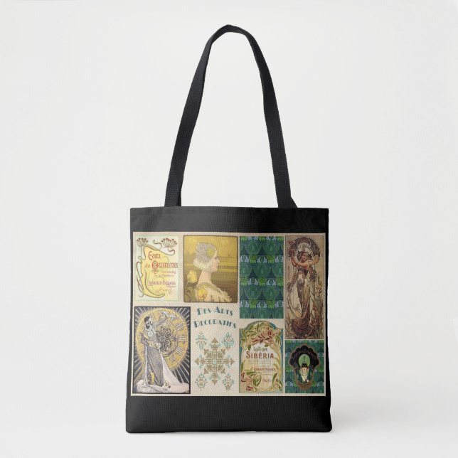 Art nouveau women advertisement vintage tote bag (Front)