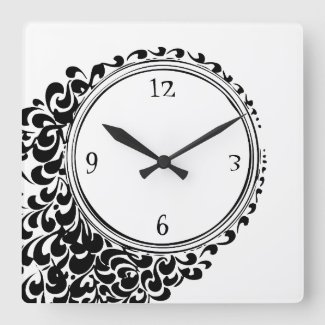 Art Nouveau Wreath Wall Clock