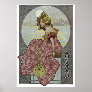 Art Nouveau Zodiac - Alphonse Mucha Poster