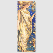 Art Nouveau Zodiac Goddess Celestial Illustration