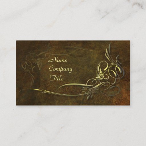 Customizable Art Noveau Elegance Business Card Template