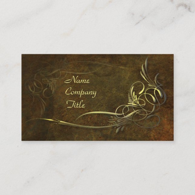 Art Noveau Elegance Business Card (Front)