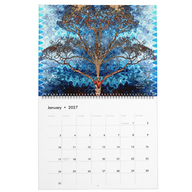 Art Oblique 2011 Calendar (Jan 2027)