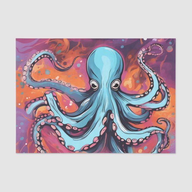 Art Octopus Dream Tissue Paper (Front)