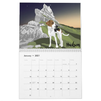 Artofacoonhound Designs Collections On Zazzle 2021 bluetick coonhound calendar
