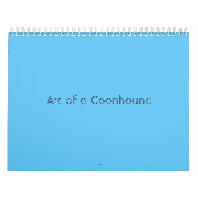 Art of a Coonhound Calendar 2021 (Cover)
