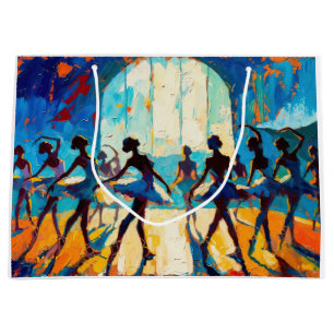 Art of Ballet (#1) oil painting Large Gift Bag