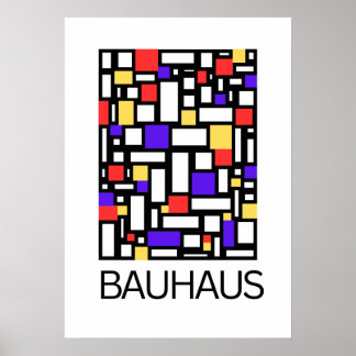 Art of Bauhaus Minimalist Modern Design Poster