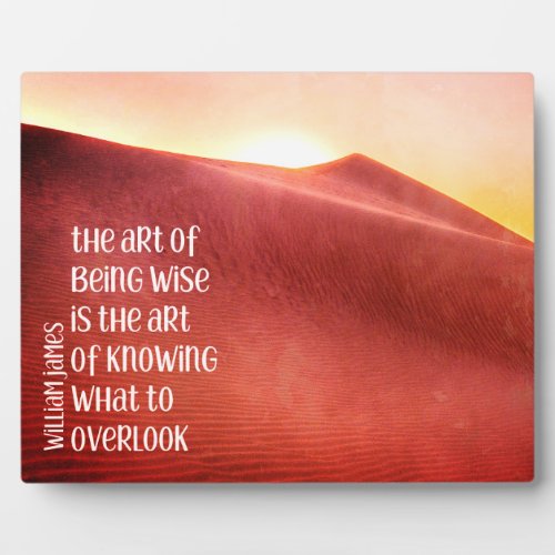 Art of Being Wise Photo Plaque