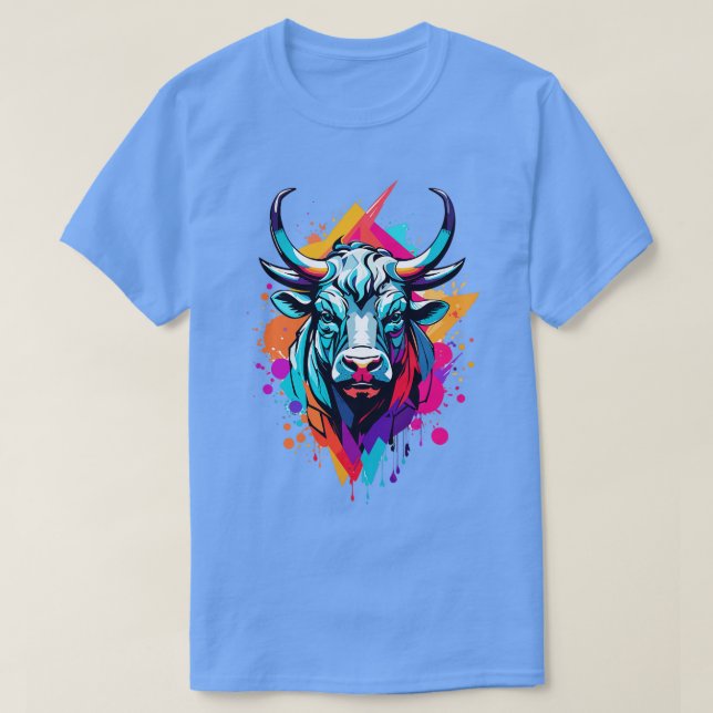 Art Of Bull Head T-Shirt (Design Front)