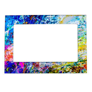 Art of color palette magnetic photo frame