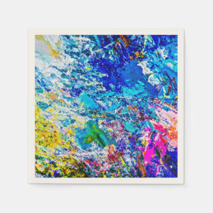 Art of color palette paper napkins