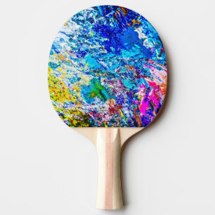 Art of color palette Ping-Pong paddle