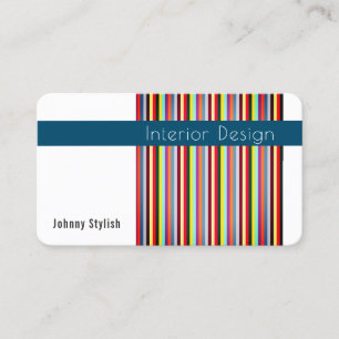 Art of colors stripes lines pattern cover business card