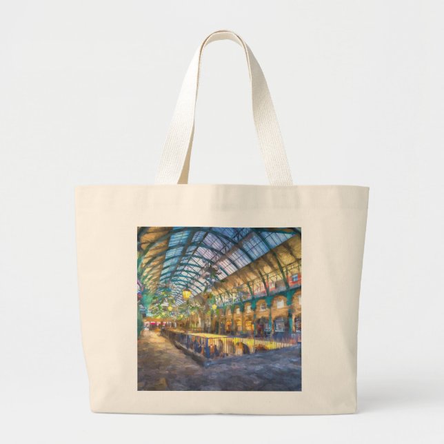 Art Of Covent Garden Large Tote Bag (Front)