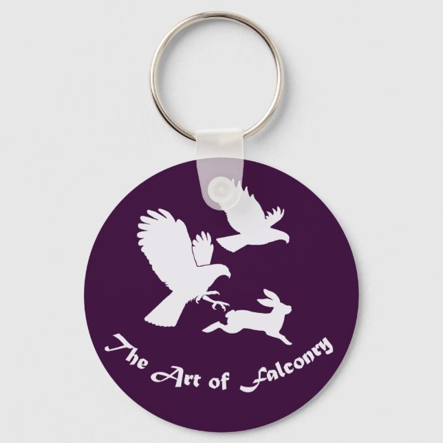 Art of Falconry - Harris Hawks Keychain (Front)