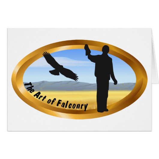 Art of Falconry - Oval Cards (Front Horizontal)