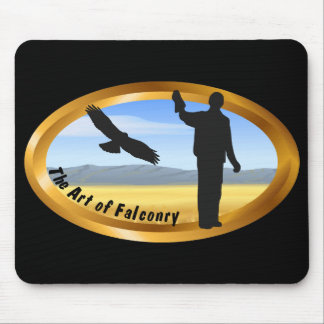 Art of Falconry - Oval Mouse Pad