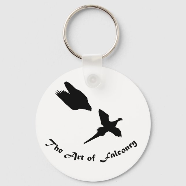 Art of Falconry- Peregrine Falcon Keychain (Front)