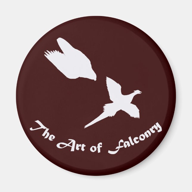Art of Falconry- Peregrine Falcon Magnet (Front)