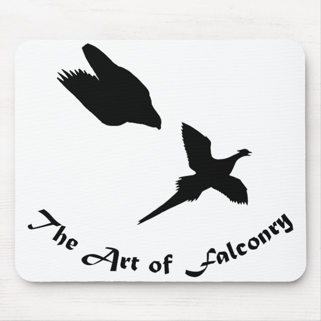 Art of Falconry- Peregrine Falcon Mouse Pad (Front)