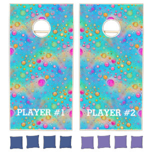 Art of Image Abstraction - seamless pattern 8 Cornhole Set