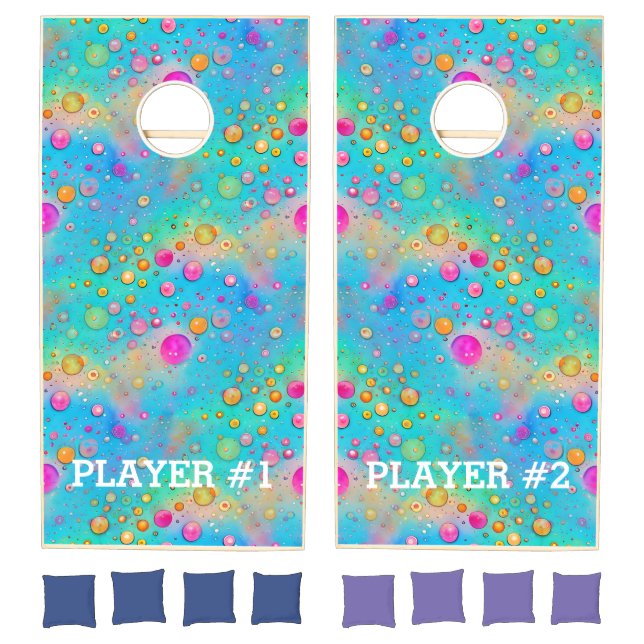 Art of Image Abstraction - seamless pattern 8 Cornhole Set (Set)
